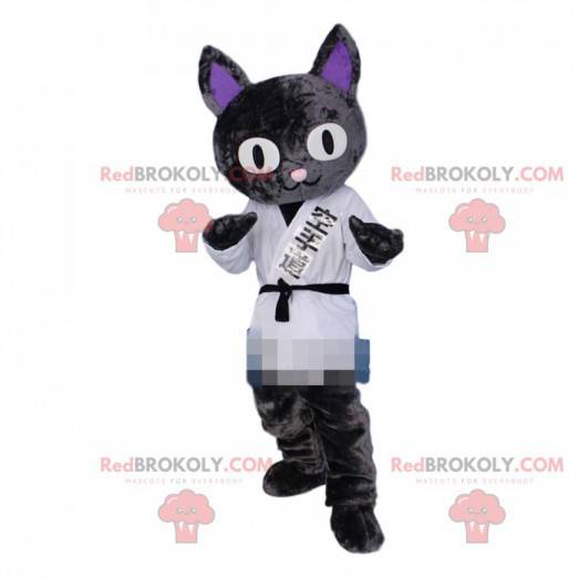 Maskot kočky, kostým judoka, kostým karateka - Redbrokoly.com