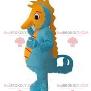 Seahorse mascot, fish costume, crustacean disguise -