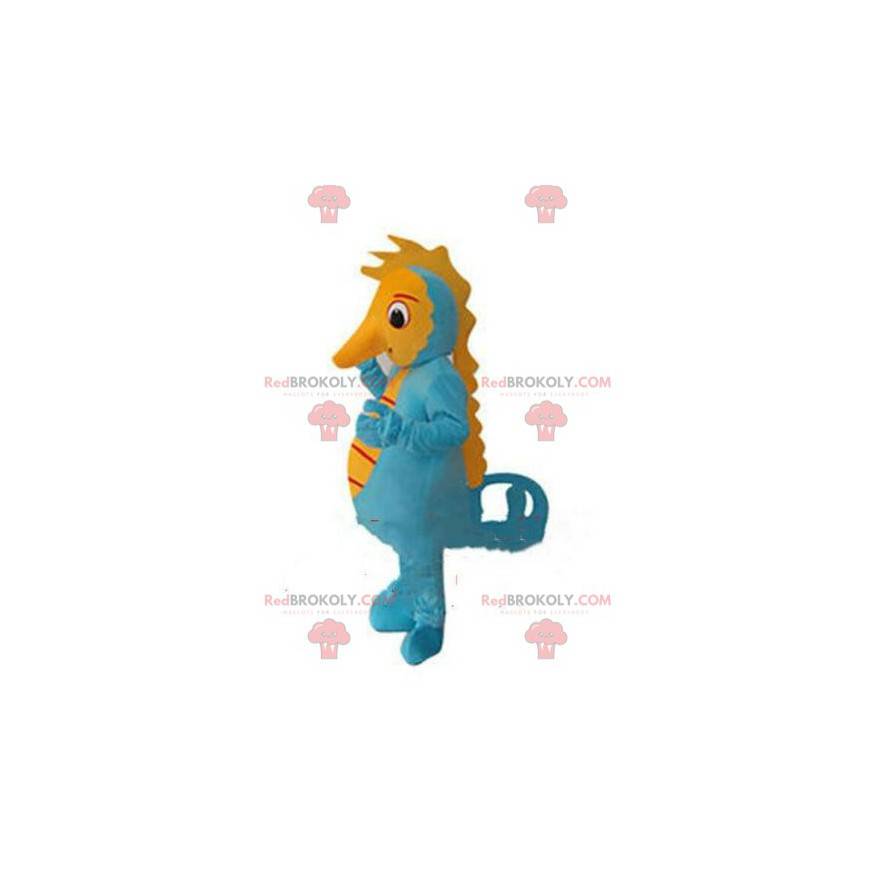 Seepferdchen-Maskottchen, Fischkostüm, Krustentierverkleidung - Seepferdchen-Maskottchen, Fischkostüm, Krustentierverkleidung -