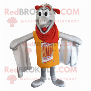 Silver Currywurst maskot...