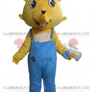 Mascotte topo giallo, costume da ratto, costume da roditore -