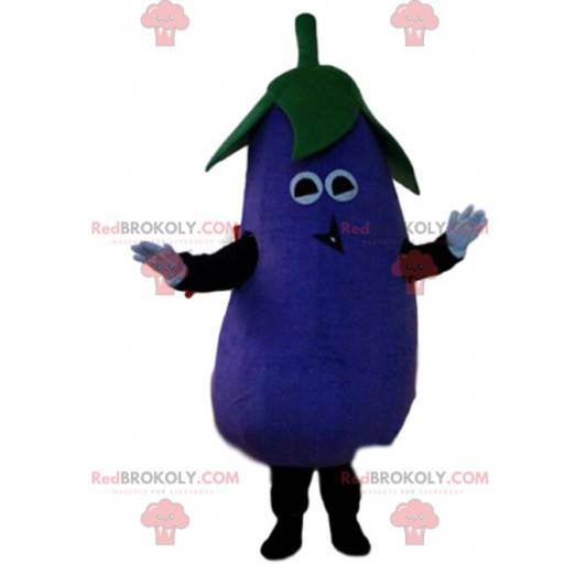 Mascotte d'aubergine, costume de légume, aubergine géante -