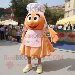 Peach Paella maskot kostume...