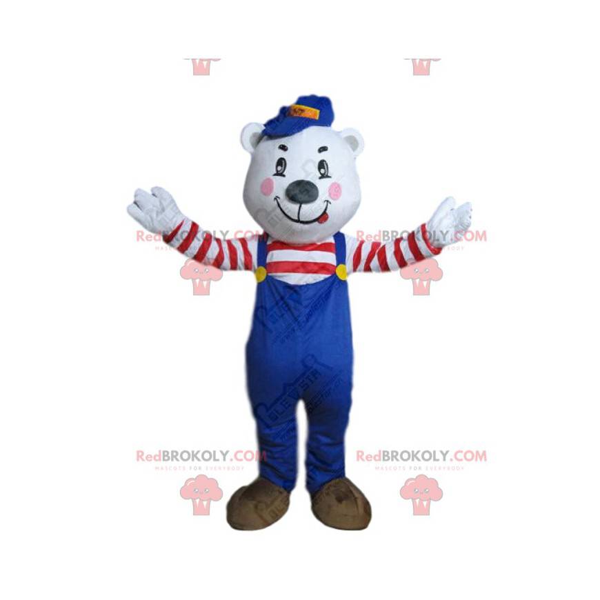 IJsbeer mascotte, ijsbeer kostuum, teddybeer kostuum -