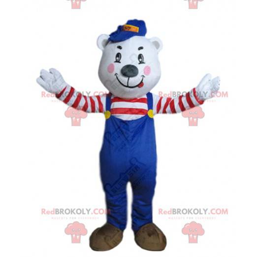 IJsbeer mascotte, ijsbeer kostuum, teddybeer kostuum -