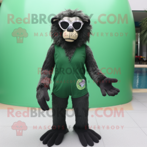 Skovgrøn bavian maskot...