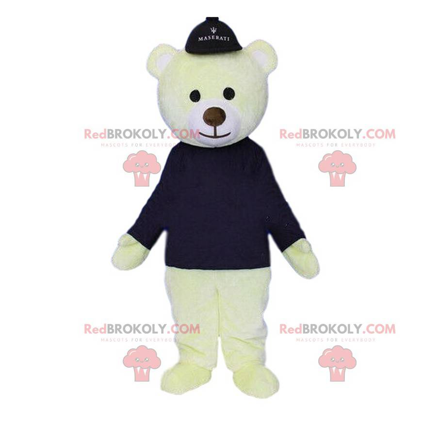Polar bear mascot, polar bear, teddy bear costume -