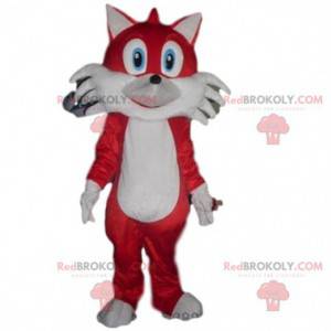 Mascotte volpe, costume foresta, animale arancione -