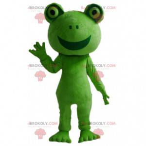 Green frog mascot, green toad costume - Redbrokoly.com