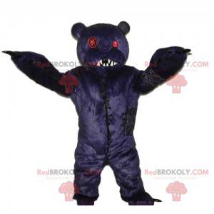 Mascote de urso assustador, fantasia de terror, fantasia de