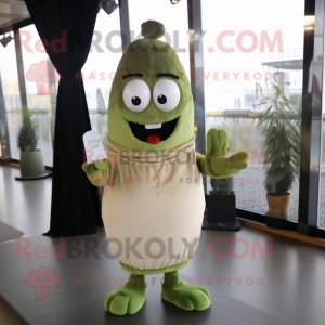 Oliwkowy tort weselny w...