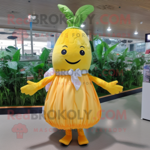 Citrongul gulerod maskot...