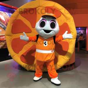 Orange Pizza Slice mascotte...