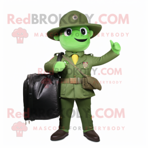 Green Army Soldier maskot...