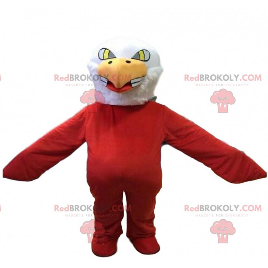 Eagle maskot, rød fugledrakt, gribbdrakt - Redbrokoly.com