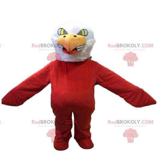 Adelaar mascotte, rode vogel kostuum, gier kostuum -