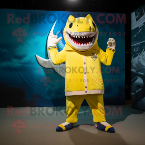 Citrongul Megalodon maskot...