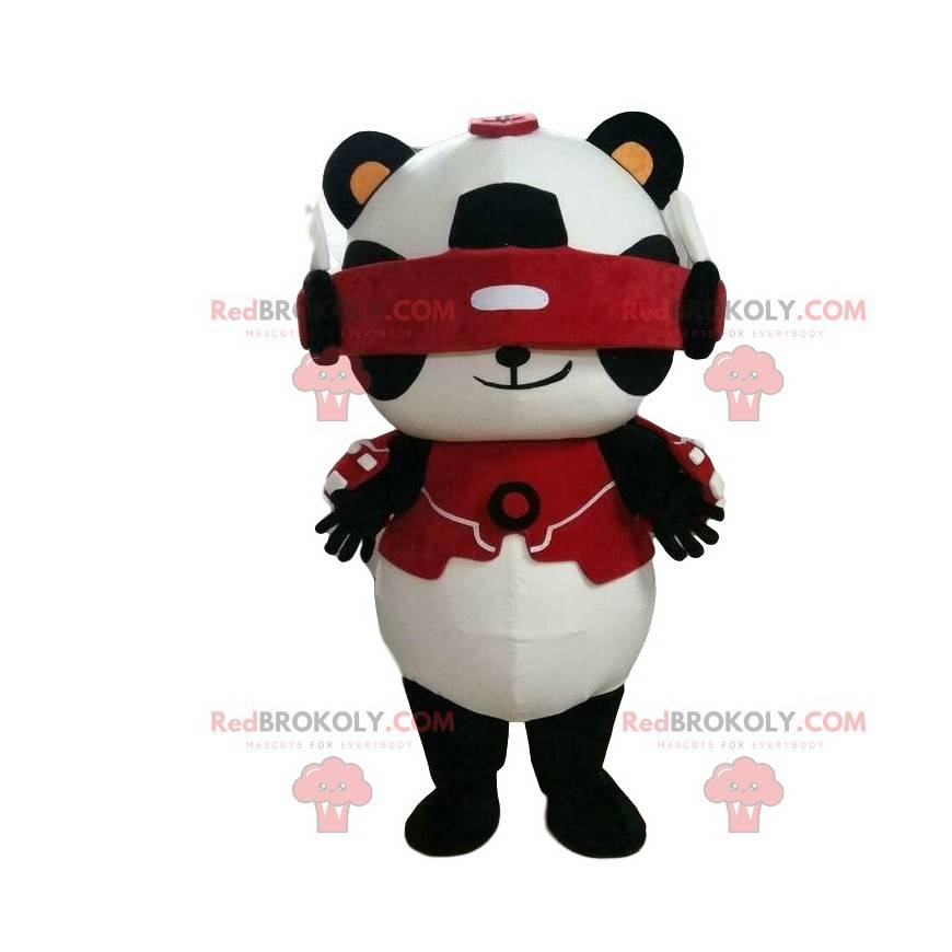 Robot mascot, futuristic bear costume, disguise of the future -