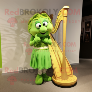Lime Green Celtic Harp...