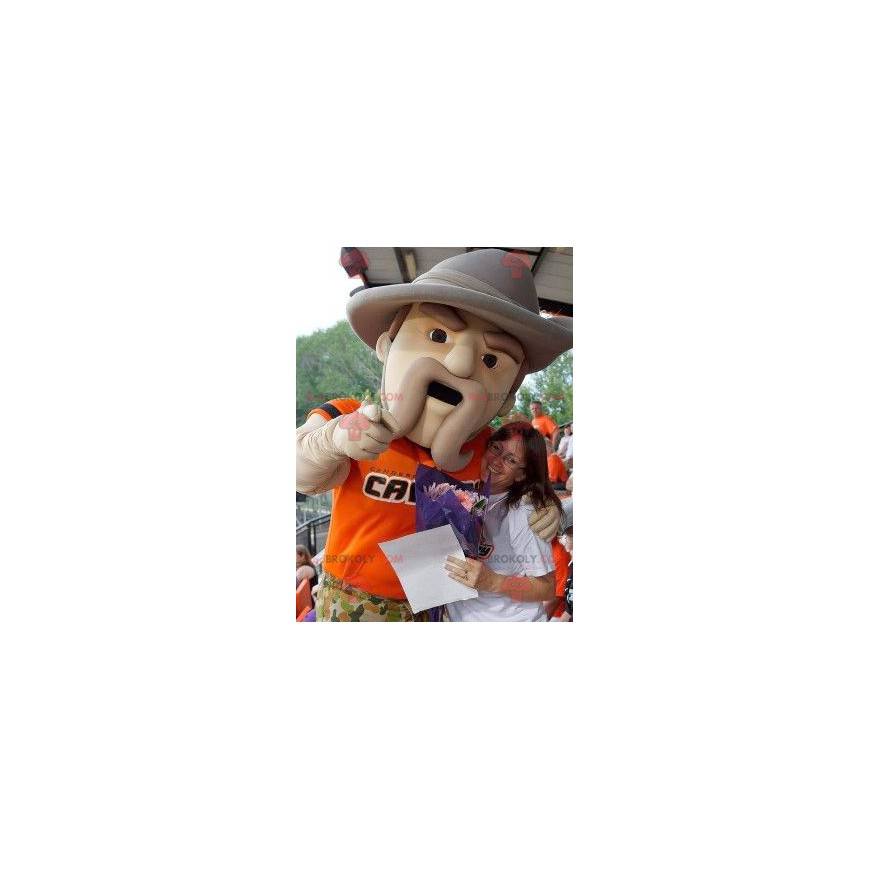 Forest ranger mascot with a big hat - Redbrokoly.com