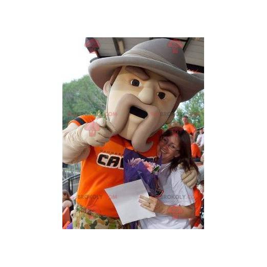 Forest ranger mascot with a big hat - Redbrokoly.com
