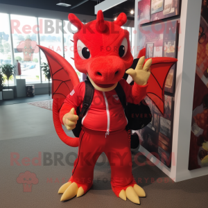 Red Dragon mascotte kostuum...