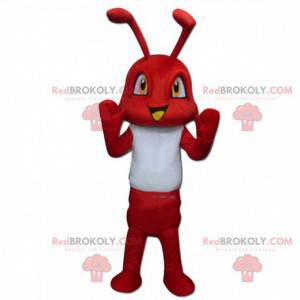 Mascotte formica rossa, costume da insetto, insetto rosso -