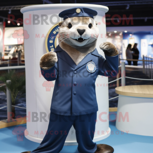 Navy Otter mascotte kostuum...