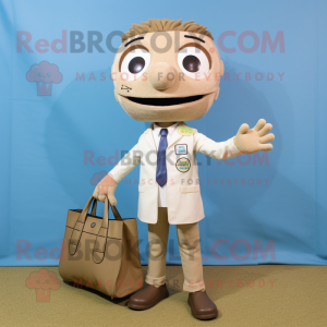 Beige Doctor mascotte...