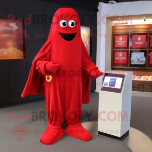 Red Ghost maskot kostume...