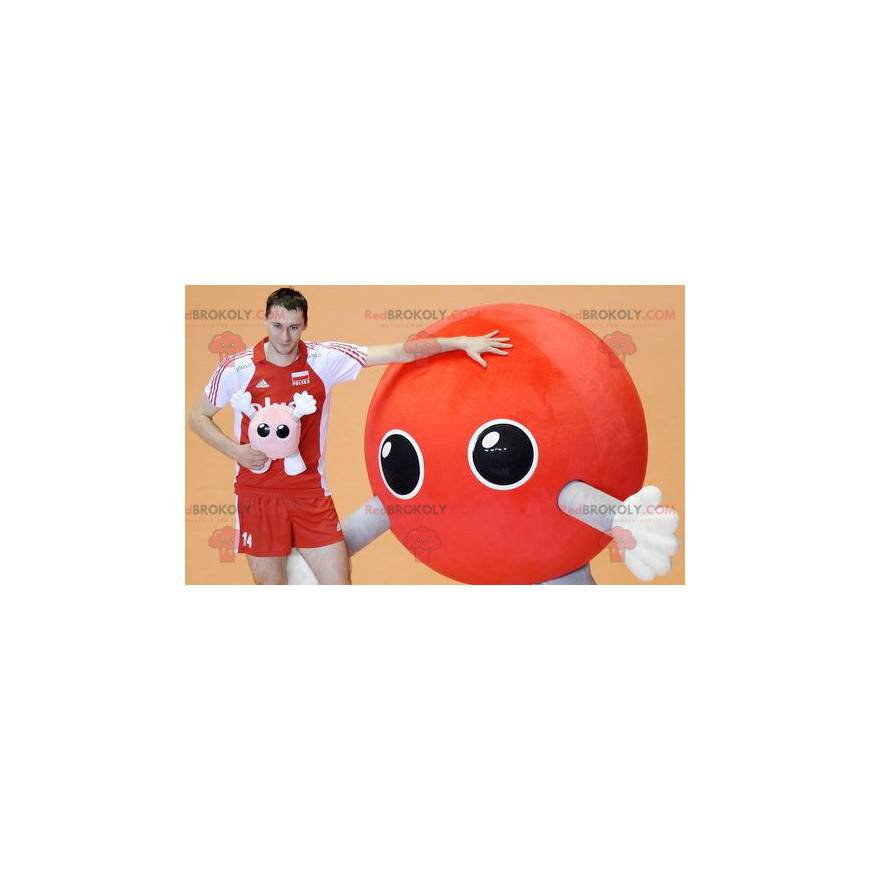 Mascote alienígena de balão vermelho - Redbrokoly.com