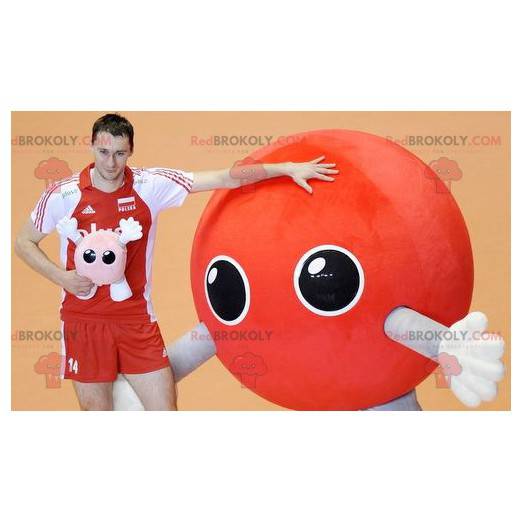 Alien red balloon mascot - Redbrokoly.com
