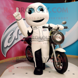 White Ice Cream mascotte...