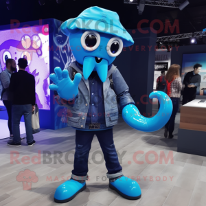 Blue Kraken mascotte...