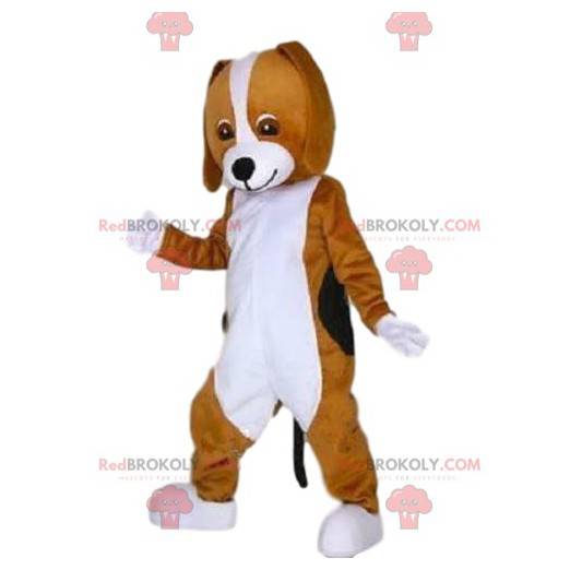 Mascotte de chien marron, costume de chien, déguisement canin -