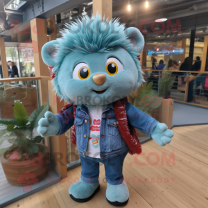 Teal Hedgehog mascotte...