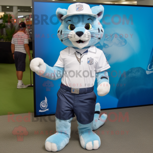 Sky Blue Lynx mascotte...