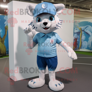 Sky Blue Lynx mascotte...