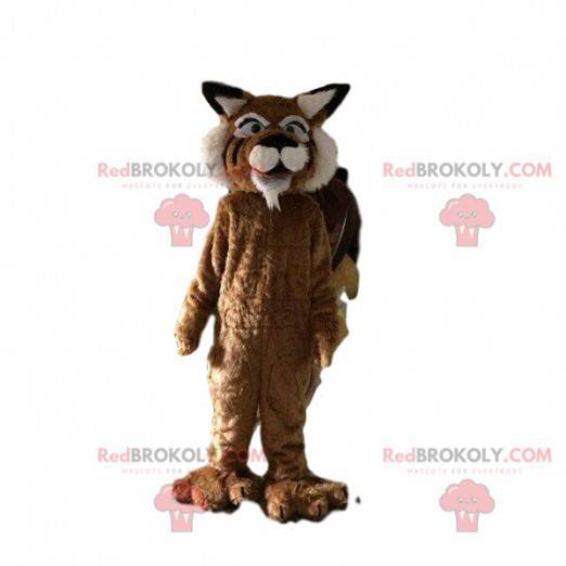 Tiger mascot, feline costume, giant puma disguise -