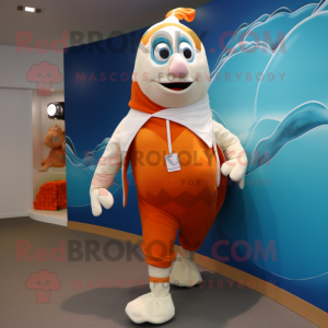 Cream Clown Fish mascotte...