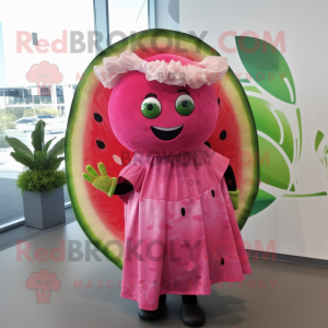Rosa vannmelon maskot...