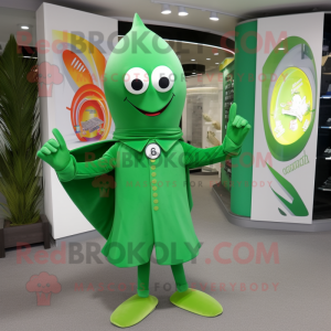 Green Ray maskot kostume...