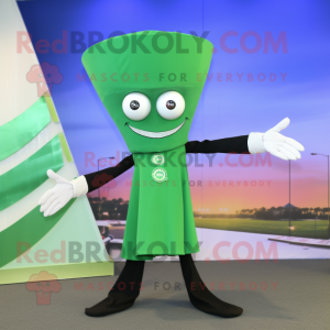 Green Ray maskot kostume...