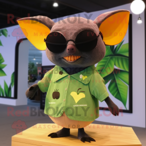 Olive Fruit Bat mascotte...