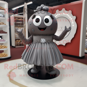Grå chokolade maskot...