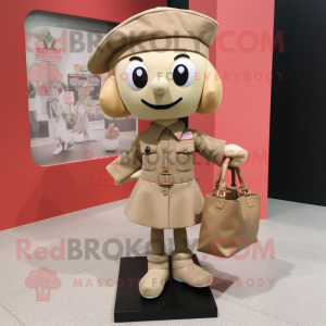 Beige Soldier maskot...