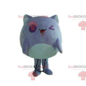 Mascotte de petit monstre violet, costume de créature mauve -