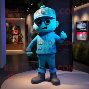 Cyan Soldier mascotte...