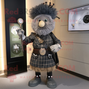 Grå sekkepipe maskot...