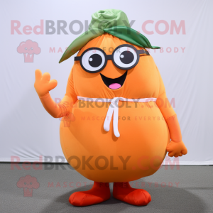 Orange Rädisa maskot kostym...